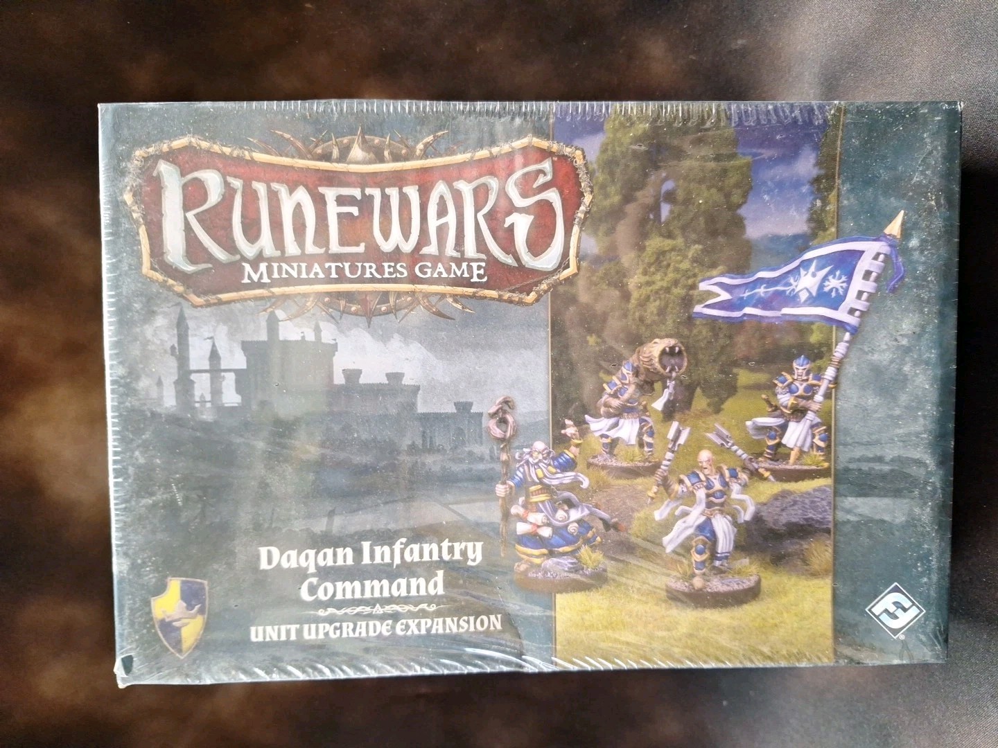 RUNEWARS - DAQAN INFANTRY COMMAND UNIT Expansion. FFG New Old Stock. OOP