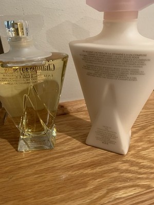 RARE Guerlain Champs Elysees Eau De Toilette 3.4 oz + radiant Body Lotion 6.8 oz
