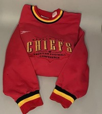 Vintage Kansas City Chiefs Reebok NFL Pro Line Crewneck Sweatshirt Red