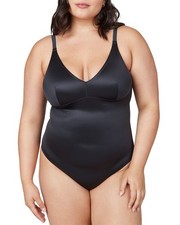 Spanx Shaping Satin Thong Bodysuit Women's