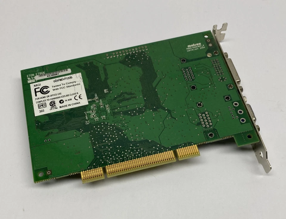 32MB Matrox G450 DVI / VGA PCI Graphics Video Card 7003-0301 / G45FMDVP32DB - image 3 of 4