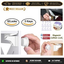 Magnetic Child Safety Cabinet Locks Baby Proofing Drawer Latches Set