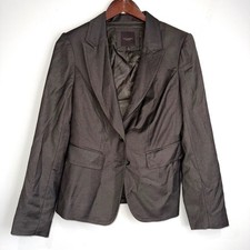 THE LIMITED Womens 6 Grayish Brown Long Sleeve 2 Button Business Blazer WW2