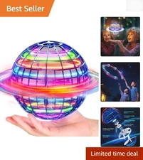 Interactive Magic Hover Spinner - USB Rechargeable Blue Flying Orb Ball Toy