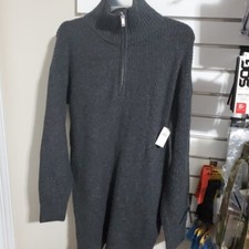 Womens Sweater Dress Small Gray