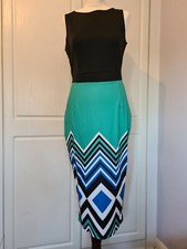 Black  midi dress. Size UK 10