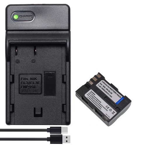 EN-EL3E 7.4V 1600mAh Rechargeable Li-Ion Battery OR Charger for Nikon D SERIES - Picture 29 of 48