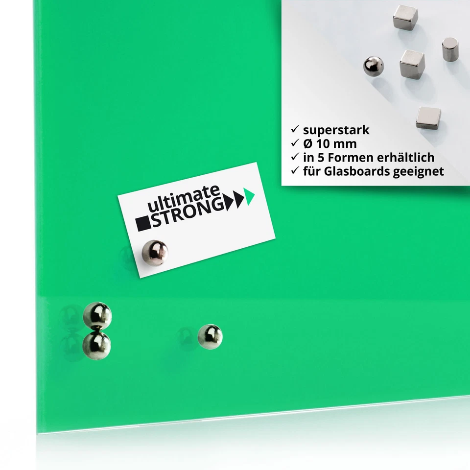 Magnet Magnete NEODYM für Glasboards Glastafeln Memoboards Whiteboards, div. Var - Bild 2 von 2