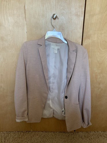 Blazer H&M - Couleur Mûre (mauve) - Taille 6 - Style à Un Bouton - Occasion Très Bon état
