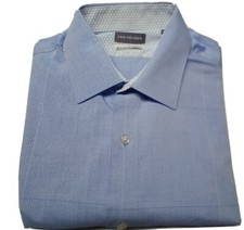 Van Heusen Fit Stretch Dress Shirts, Blue / White Stripe SZ XL 34 35