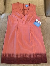 Vera Wang Dress 16 Chestnut Sleeveless Sheath New With Tags Y2K