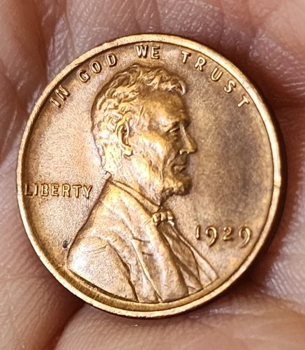 1929-P LINCOLN WHEAT PENNY CENT - GEM BU RED UNC