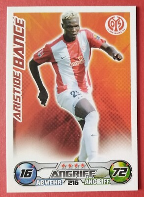 TOPPS Aristide Bance FSV Mainz Bundesliga 2009/10 Match Attax Trading Card