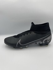 Nike Mercurial Superfly 7 Pro FG Mens Sz 9 Soccer Cleats AT7893-001 Black Silver