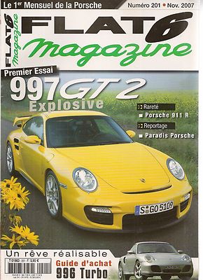 FLAT 6 201 PORSCHE 997 GT2 911 R 996 TURBO 3.6 964 RUF CTR 469CH 993 C2S VESUVIO