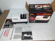 Chefs Choice Model 300 Diamond Hone Electric Knife Sharpener Made in USA Used