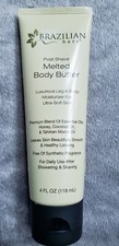 Brazilian Bare Post-shave Melted Body Butter, White Flower, 4 Fluid Ounce New