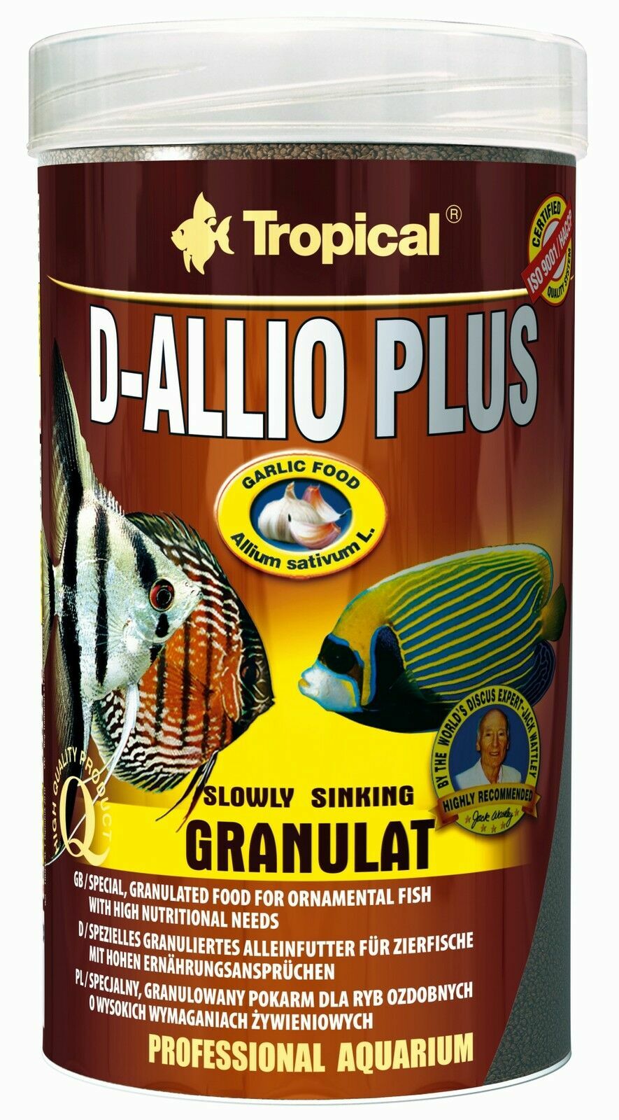 Special TROPICAL FISH FOOD With Garlic For All Fish Cichlids, Angelfish