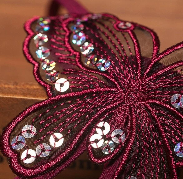 Rio String Tanga transparent Dessous Slip sexy Schmuck Rot Reizwäsche mit Spitze - Bild 3 von 4