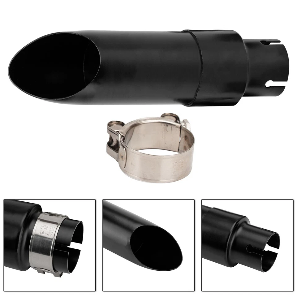 2X Slip On Exhaust Tail Pipes Mufflers For Harley Davidson Iron 883 2014-2020 - Image 2 of 4