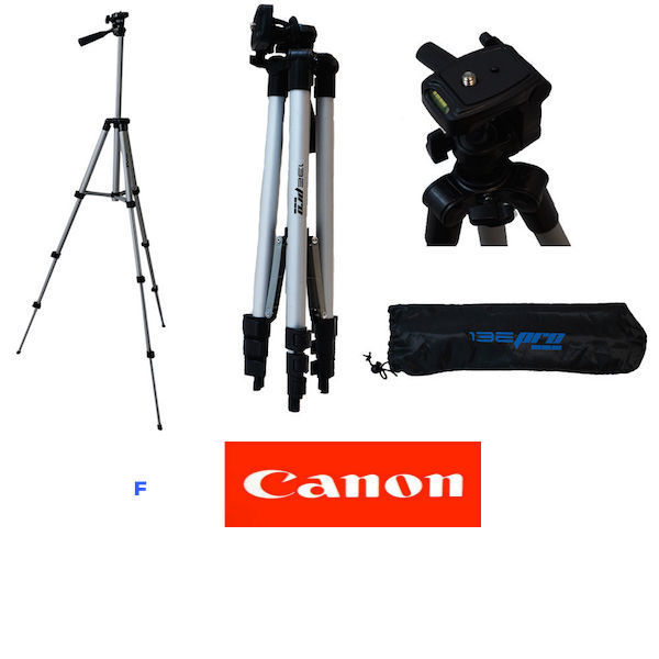 BEPRO 50" Tripod With Quick Release & Case - For Canon EOS Rebel, Cameras, Binoculars & More (Model Viv50rm)
