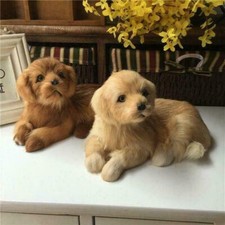 Realistic Simulation Golden Retriever Dog Plush Toy Stuffed Animal Puppy Doll