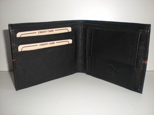 GENUINE HAND-CRAFTED COW LEATHER BI-FOLD WALLET 90426 - Imagen 3 de 4