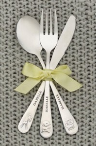 personalised cutlery set for baby