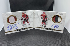 Dylan Strome and Christian Dvorak 2016-17 The Cup Dual Auto Rookie Bookmarks RC