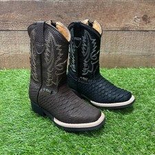 Stivali pitone cowboy western rodeo bambino cerniera Bota Nino Piton 1740