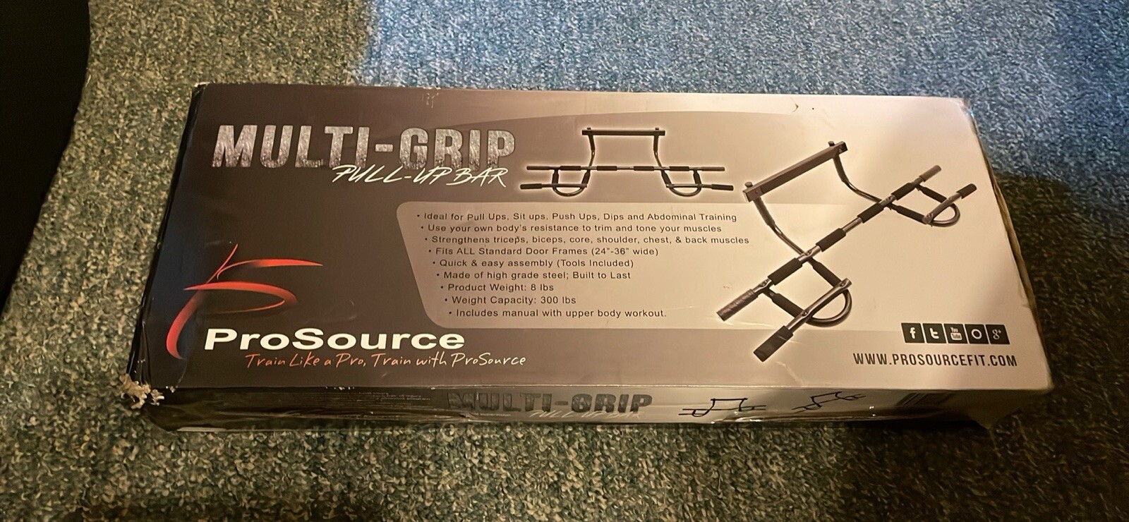 ProSource Multi-grip Chin-up/pull-up Bar Heavy Duty Doorway Trainer for Home 