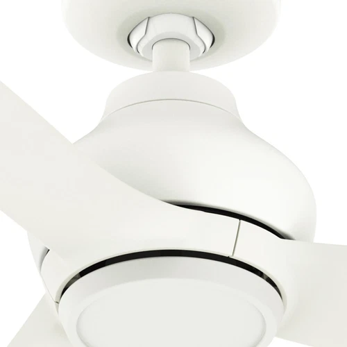 Hunter 52 inch Mazzini ENERGY STAR Matte White Damp Rated Ceiling Fan and Remote - Picture 10 of 15