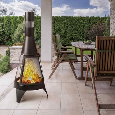 Home Outddoor Garden Wood Burner Stove Patio Heater Steel Balcony Black  Heating for sale online | eBay