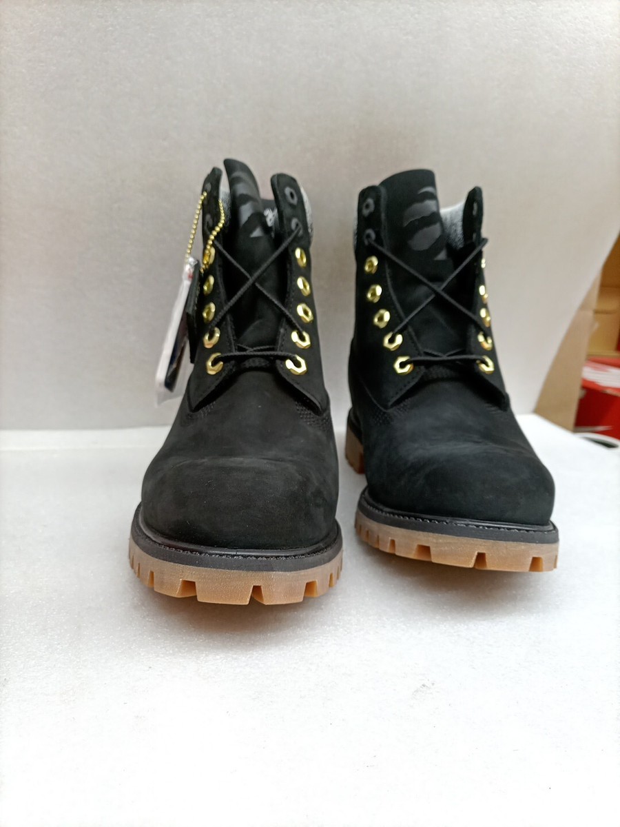 Timberland Premium Waterproof Boot Black Nubuck, Sz 8 | eBay
