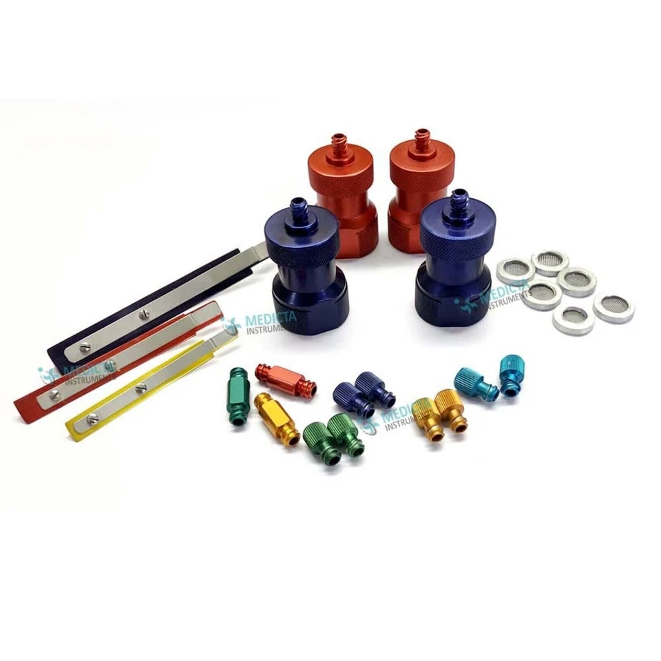 Juego de 24 piezas de jeringa de transferencia de grasa nano liposucción bloqueo micro transferencia de grasa Foto 2 de 2