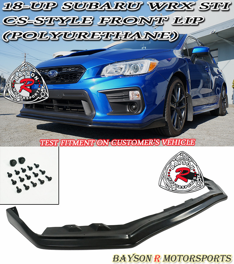 Fits 18-21 Subaru WRX STi ONLY CS-Style Front Lip (Urethane) | eBay