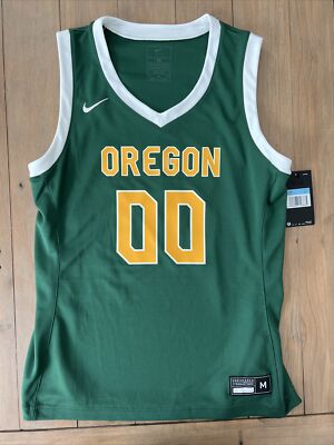 Nike Oregon Ducks Crossover Basketball Jersey Women's M CQ4356 Green White
