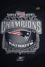 2001 NEW ENGLAND PATRIOTS Super Bowl XXXVI Champions 2XL Shirt w/ Holo TOM BRADY