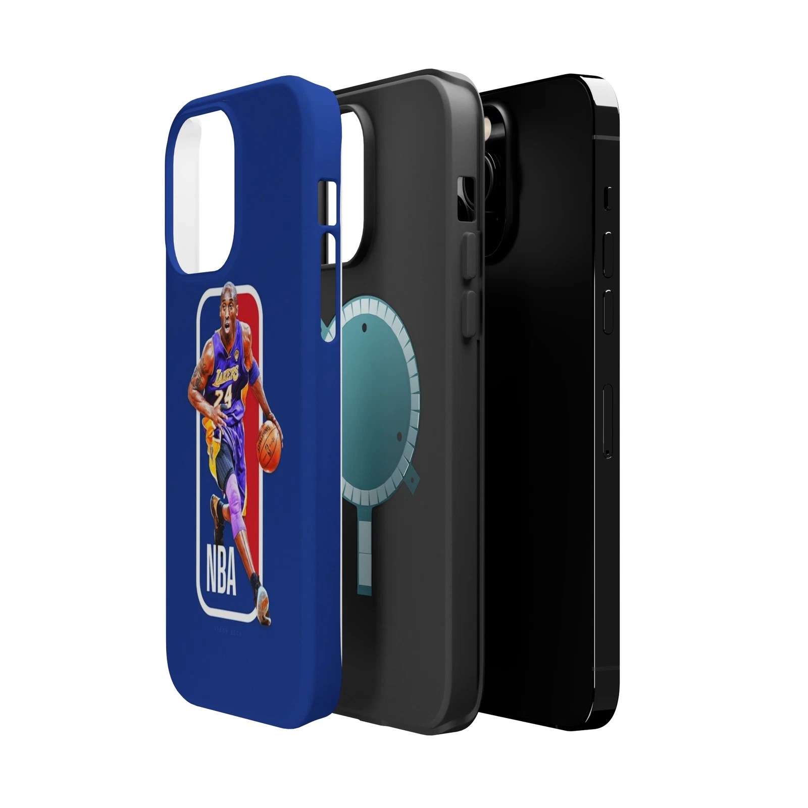 Kobe Bryant NBA Logo, Black Mamba Phone Case