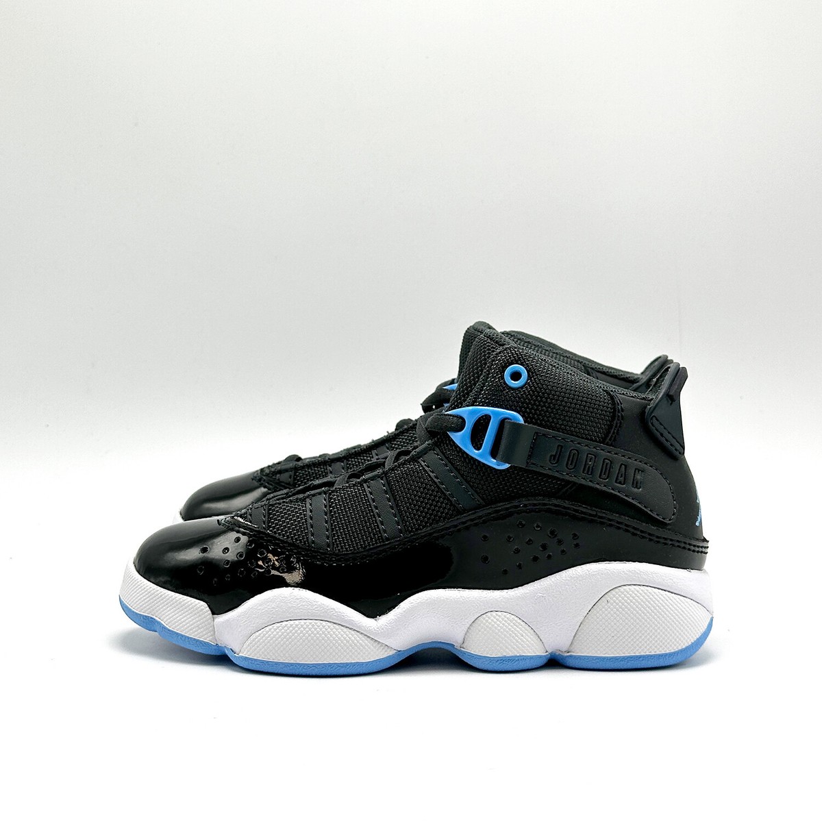 NEW* Pre-School Kids Nike Air Jordan 6 Rings (PS) Black / Blue