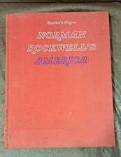 1976 READER'S DIGEST "NORMAN ROCKWELL'S AMERICA" COFFEE TABLE BOOK ART/DRAWINGS