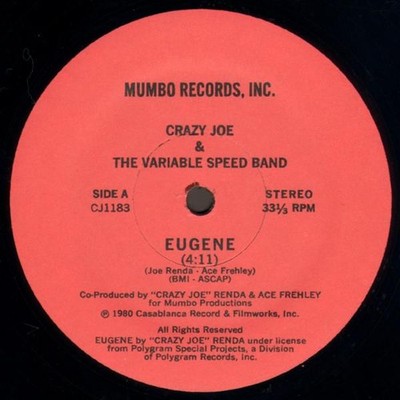 Joe Renda & The Variable Speed Band - Eugene (12'') (Very Good Plus (VG+)) 303026