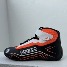 Sparco Kart Racing Auto Shoes K-RUN Black/white/orange  Size 4.5 US
