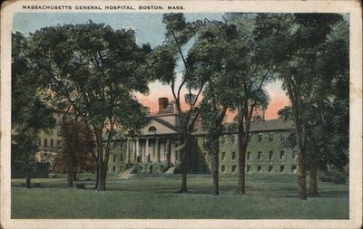 Boston, Massachusetts MA General Hospital Tichnor 1925 Stoneham Original Vintage