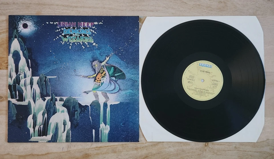 Uriah Heap - Demons And Wizards Vinyl LP 1983 Reissue German Import EX/EX - Image 3 of 4