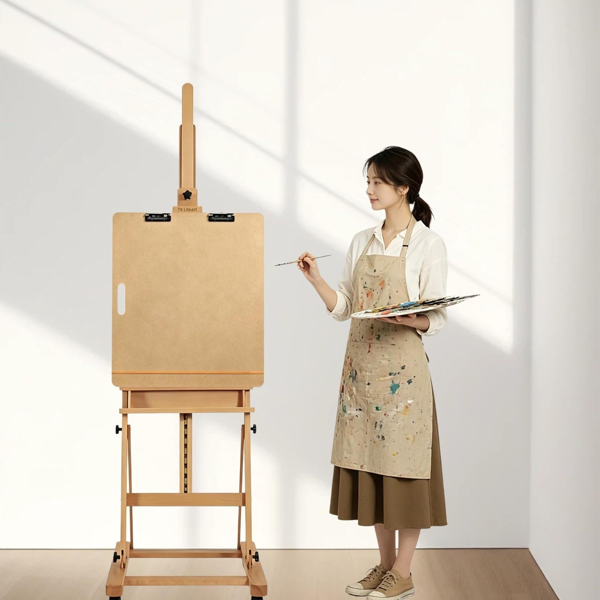 Drawing Board 23x26 Inch Sketch Board Handle Drafting Art Portable