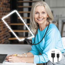 LED Leselupe Lesehilfe Lupe 5x Fach Vergrößerungsglas Zeitungslupe Standlupe