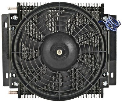 JEGS High-Performance Transmission Cooler with Fan [30,000 GVW]