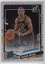 2023-24 Panini Donruss Rated Rookie Choice Signatures Isaiah Wong #283 Auto 5i2
