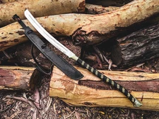 King Elven Fantasy Sword | Hand-Forged Curved Blade, Elven Warrior Collector's.